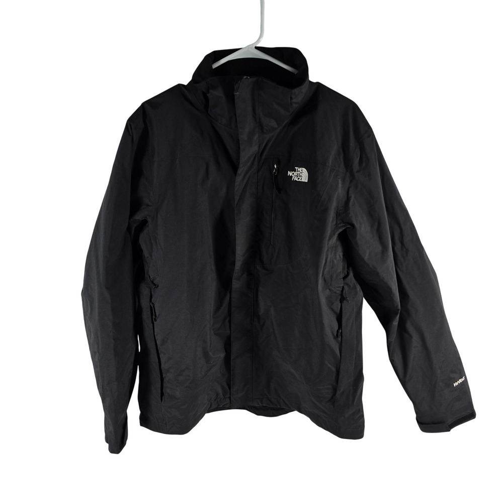 The North Face HyVent Mens Black Ski Jacket Waterproof Shell A6GB Size M